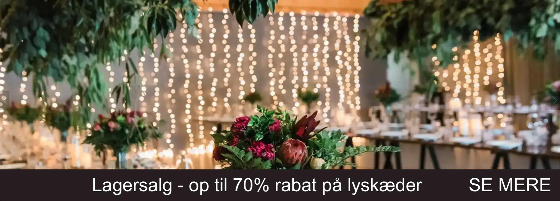 Lagersalg – op til 70% rabat på lyskæder